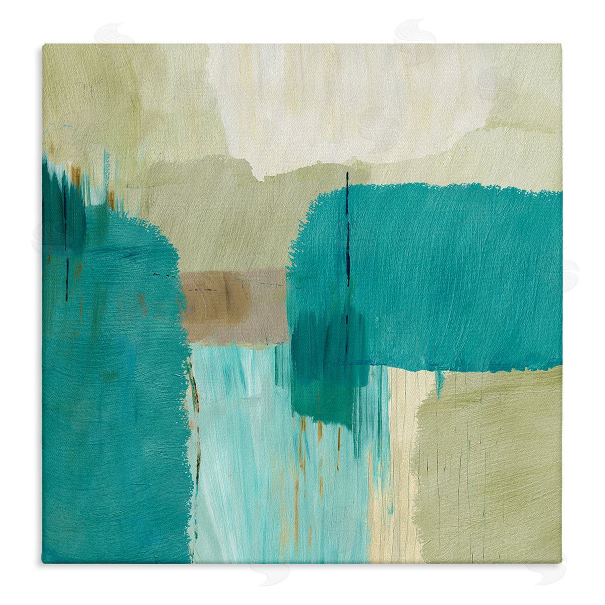 Flora Kouta | Turquoise Brush Strokes
