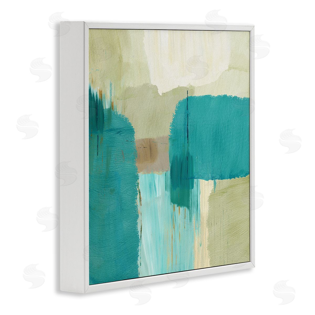 Flora Kouta | Turquoise Brush Strokes