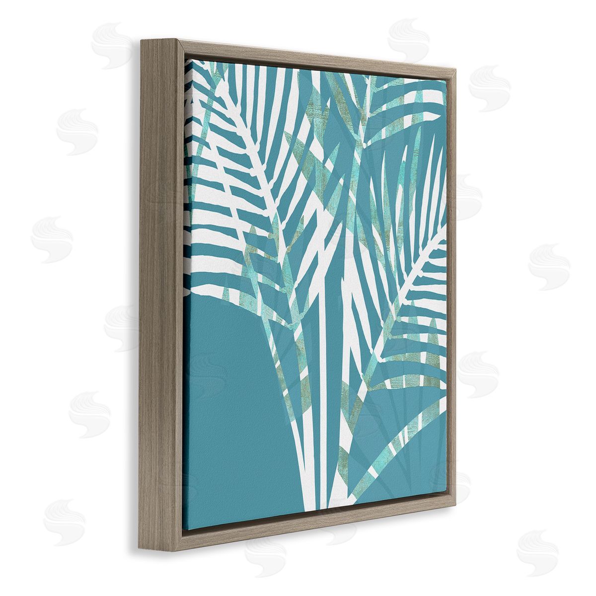 Flora Kouta | Blue Modern Plant Leaves