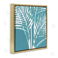 Flora Kouta | Blue Modern Plant Leaves