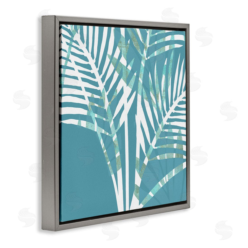 Flora Kouta | Blue Modern Plant Leaves