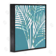 Flora Kouta | Blue Modern Plant Leaves