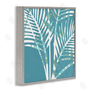 Flora Kouta | Blue Modern Plant Leaves