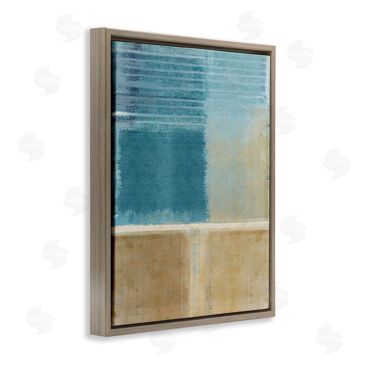 Flora Kouta | Blue & Tan Painting