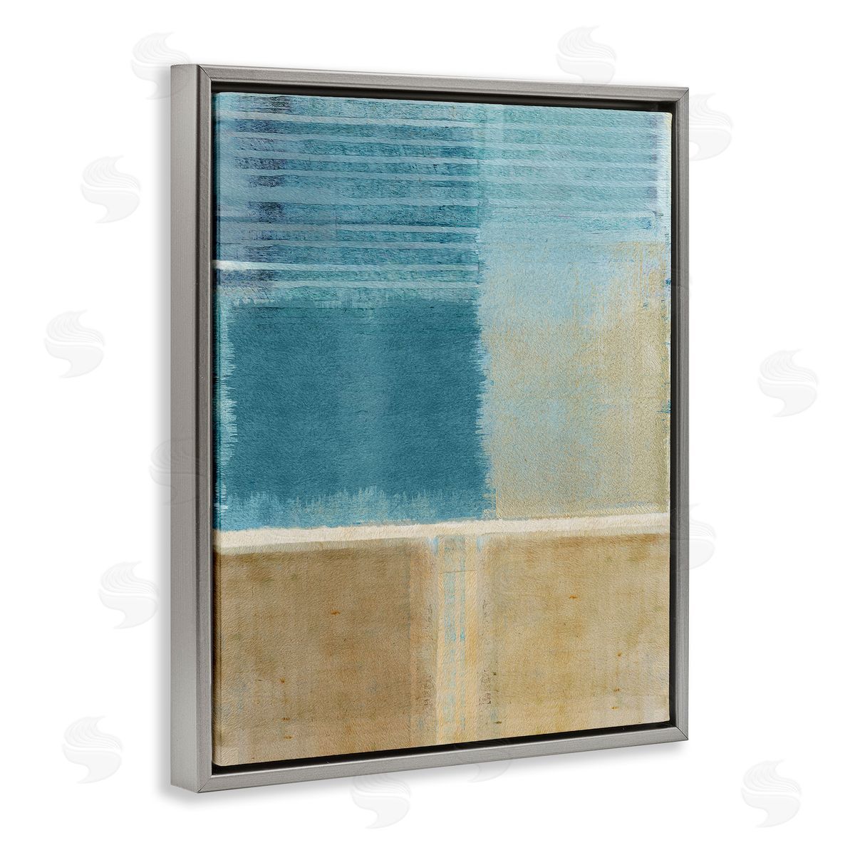Flora Kouta | Blue & Tan Painting