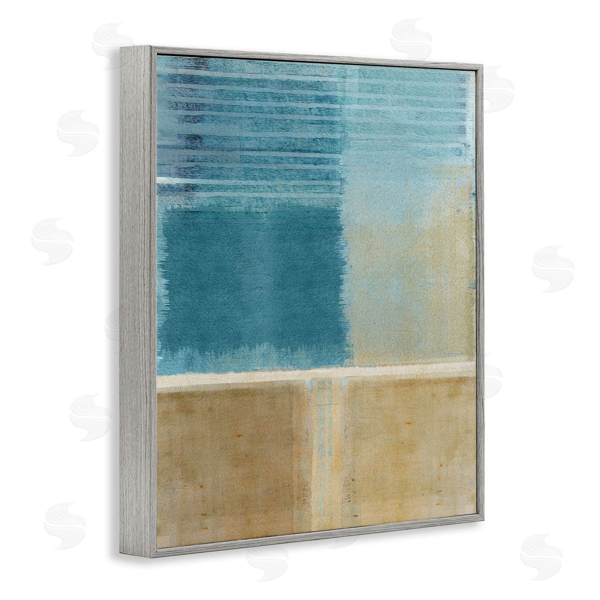 Flora Kouta | Blue & Tan Painting