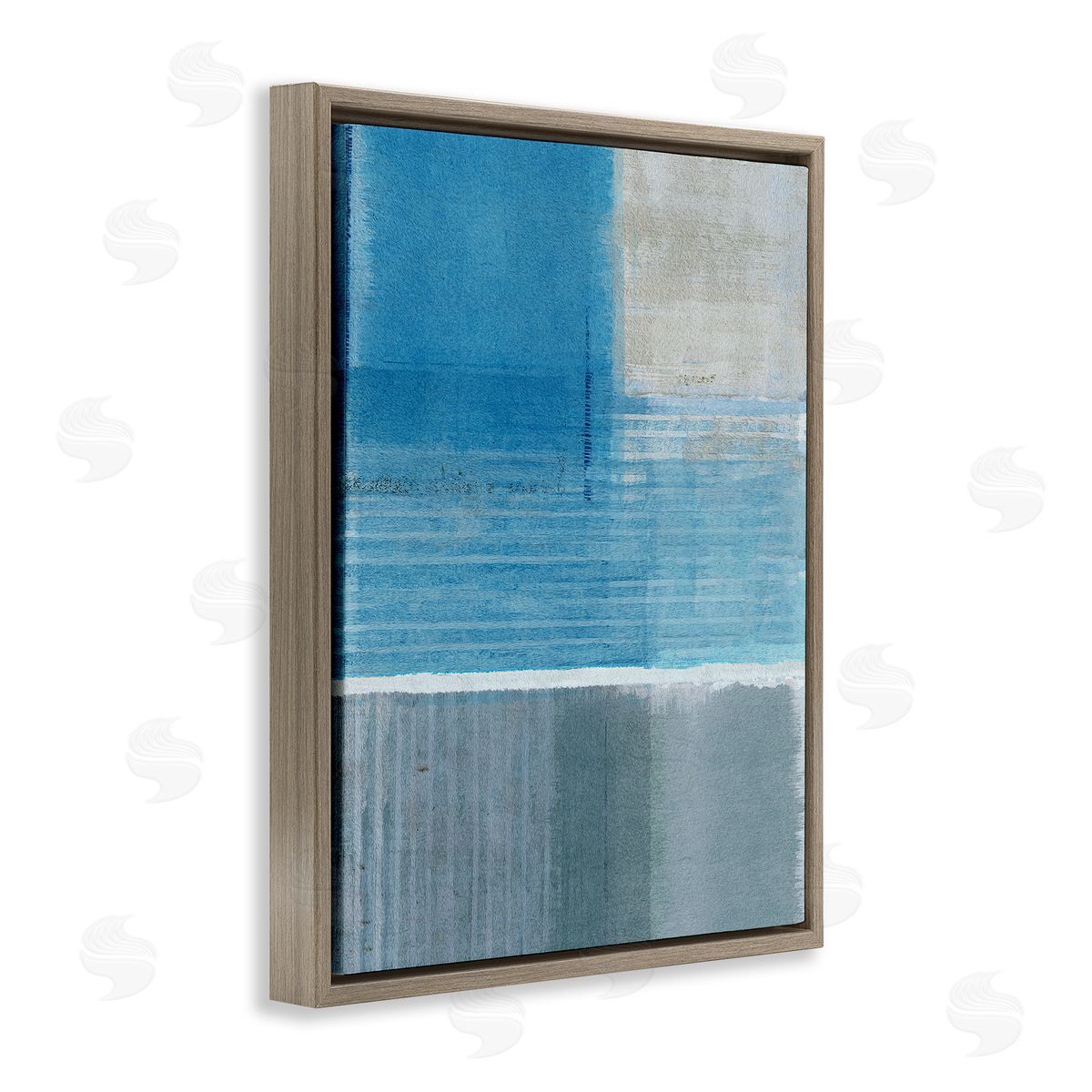 Flora Kouta | Grey & Blue Painting