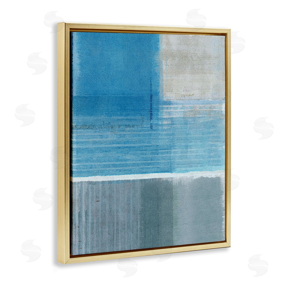 Flora Kouta | Grey & Blue Painting