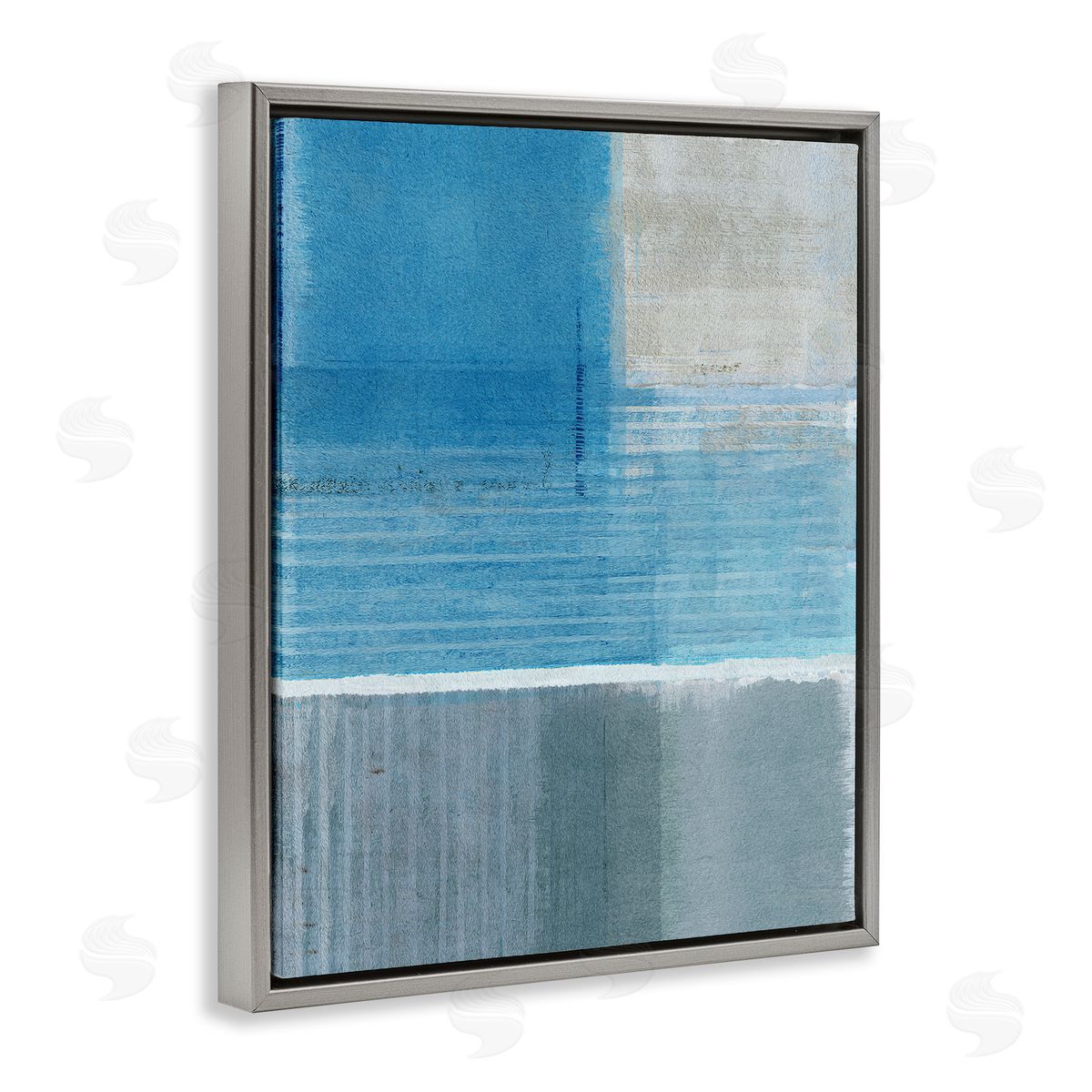 Flora Kouta | Grey & Blue Painting