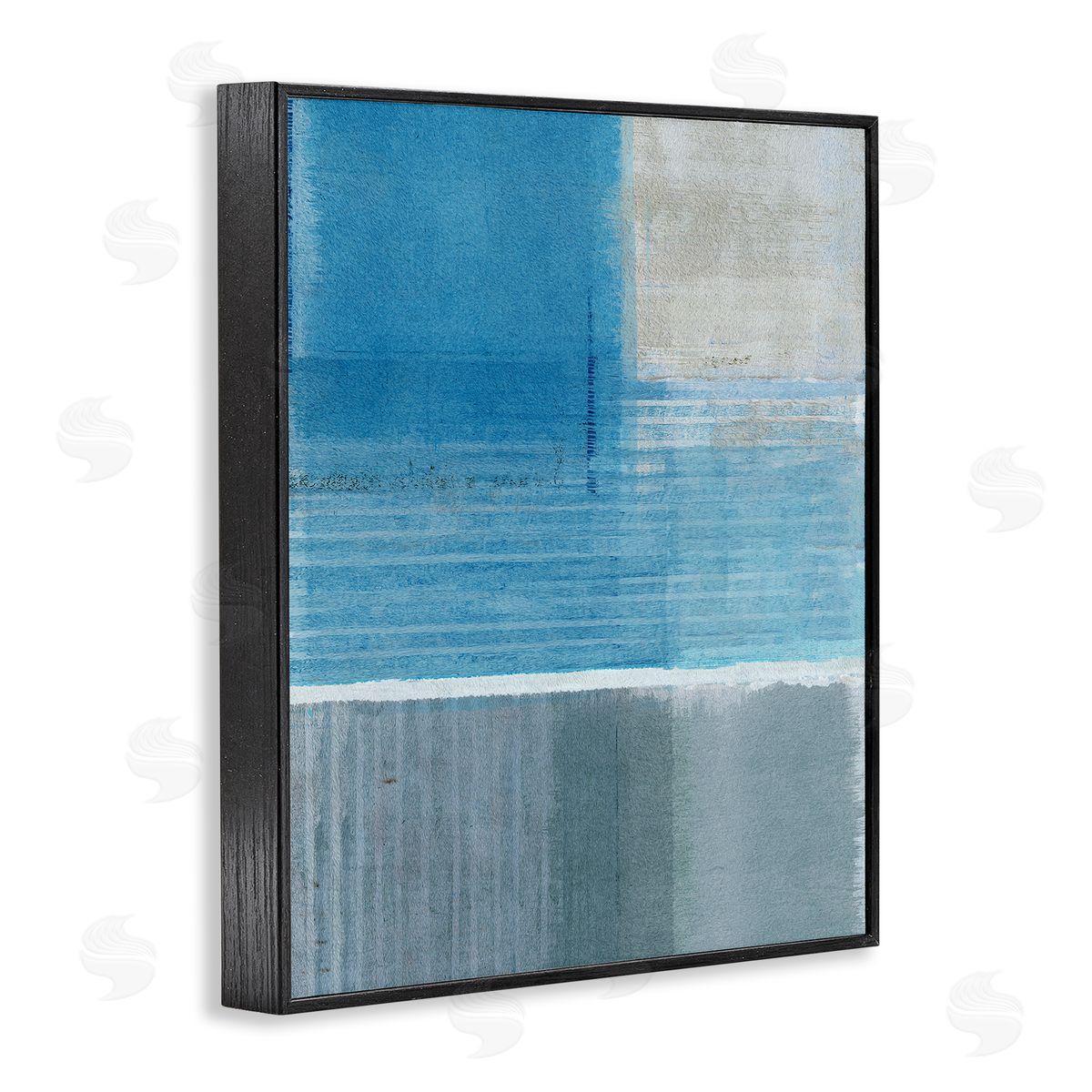 Flora Kouta | Grey & Blue Painting