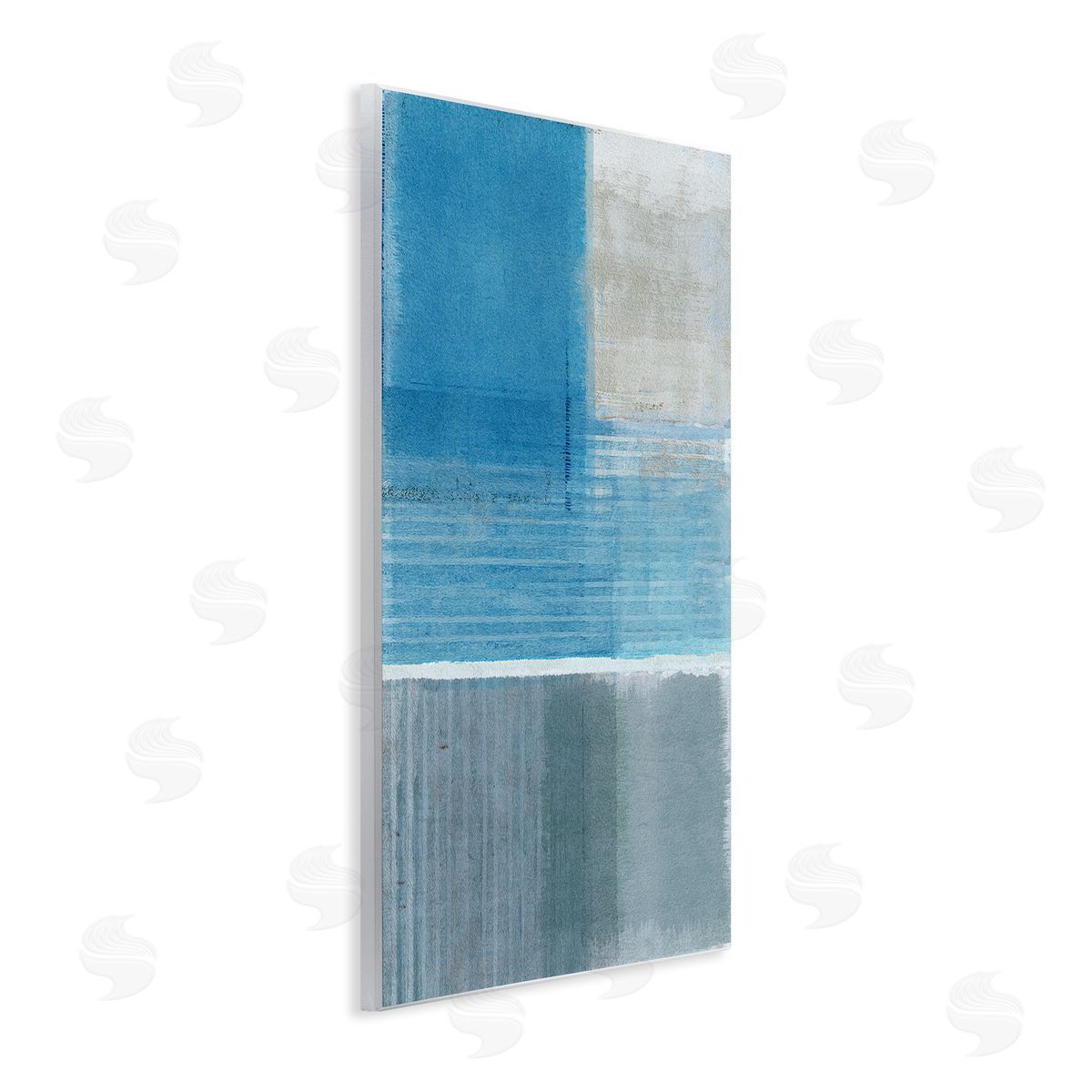 Flora Kouta | Grey & Blue Painting