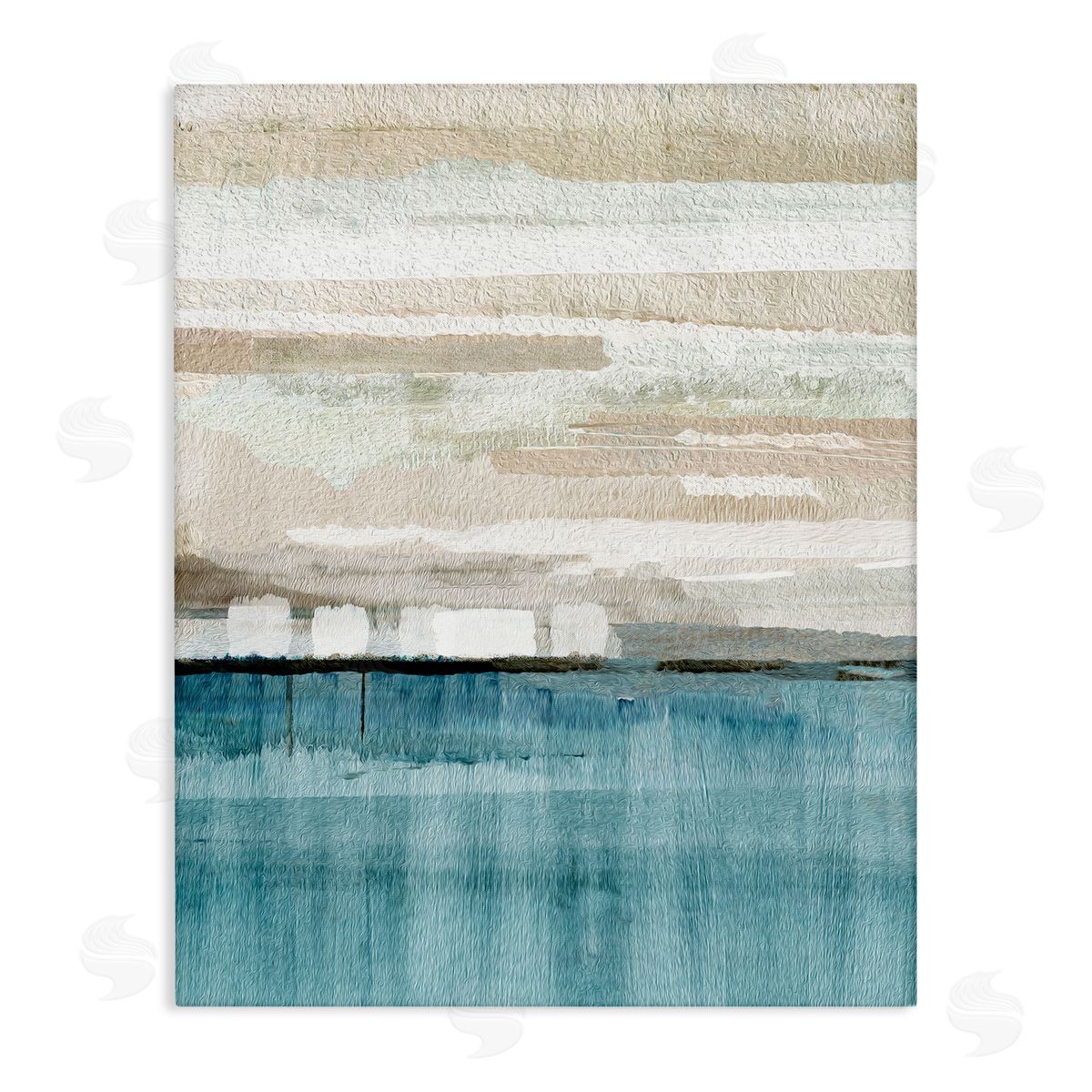 Flora Kouta Modern Sea Landscape Canvas Wall Art