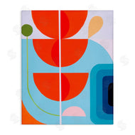 Marion Griese | Red & Blue Modern Shapes