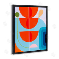 Marion Griese | Red & Blue Modern Shapes