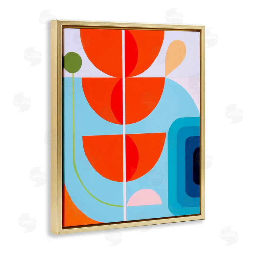Marion Griese | Red & Blue Modern Shapes