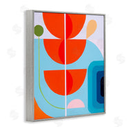 Marion Griese | Red & Blue Modern Shapes