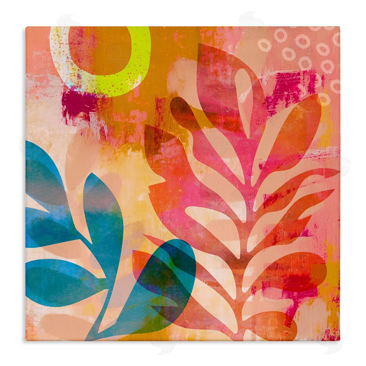 Andrea Haase Modern Leaf Shapes Canvas Wall Art