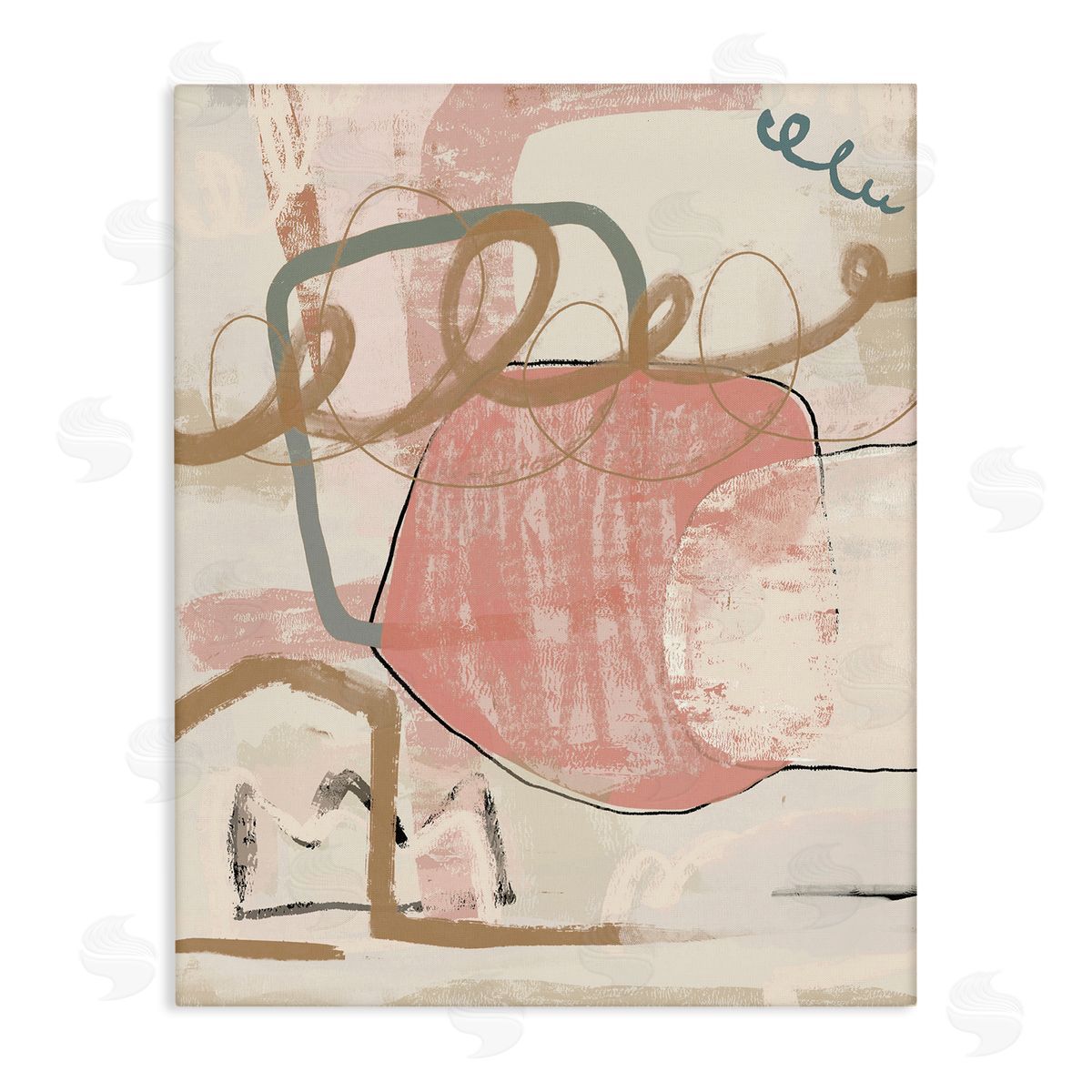 Leah Straatsma | Pink Squiggle Abstraction