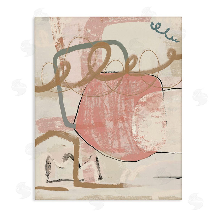 Leah Straatsma | Pink Squiggle Abstraction