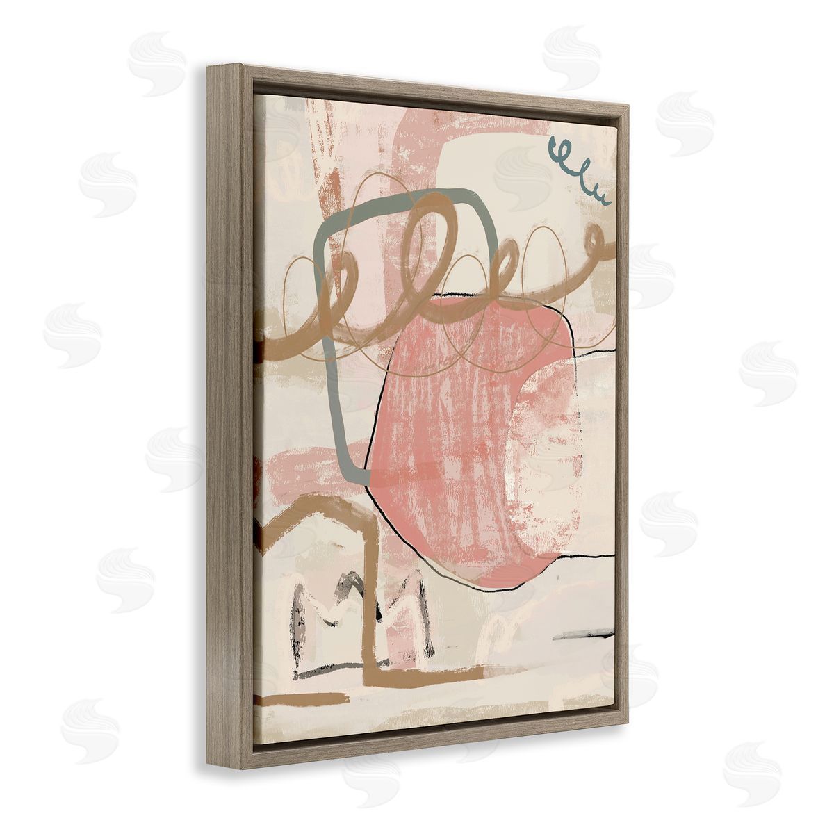 Leah Straatsma | Pink Squiggle Abstraction
