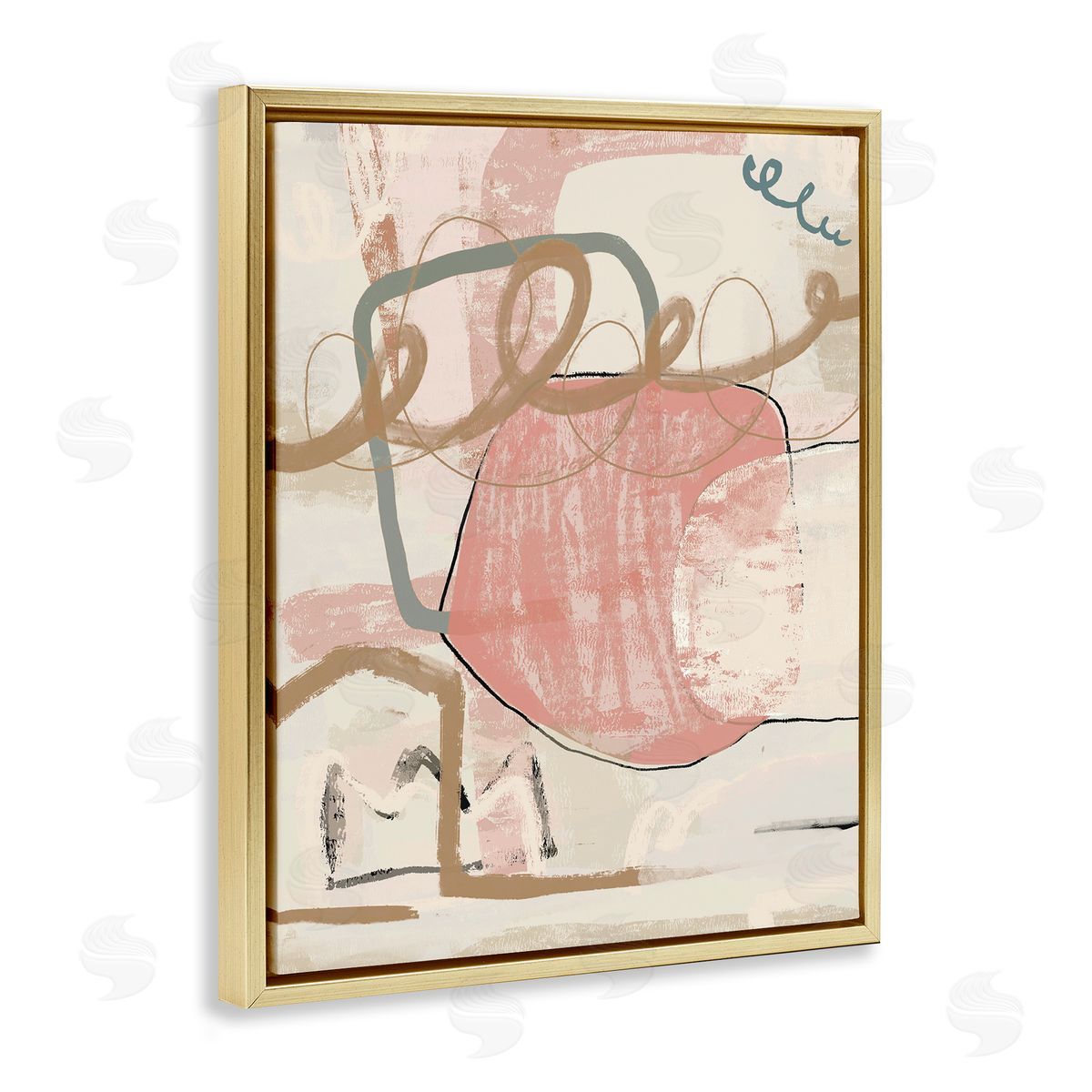 Leah Straatsma | Pink Squiggle Abstraction