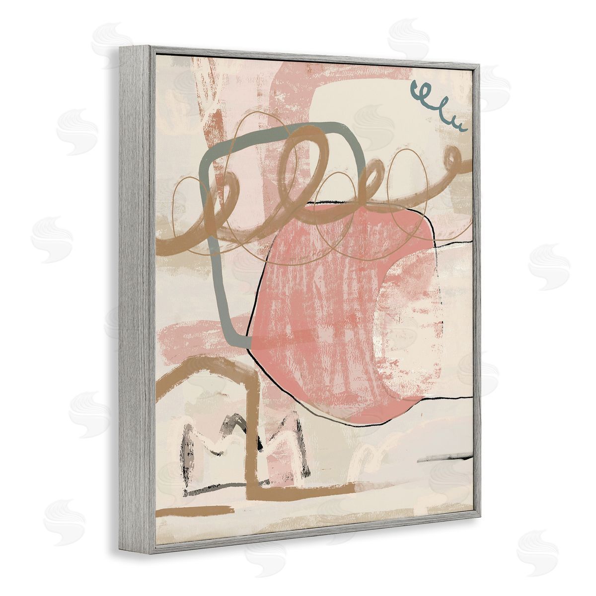 Leah Straatsma | Pink Squiggle Abstraction