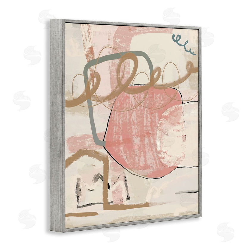 Leah Straatsma | Pink Squiggle Abstraction
