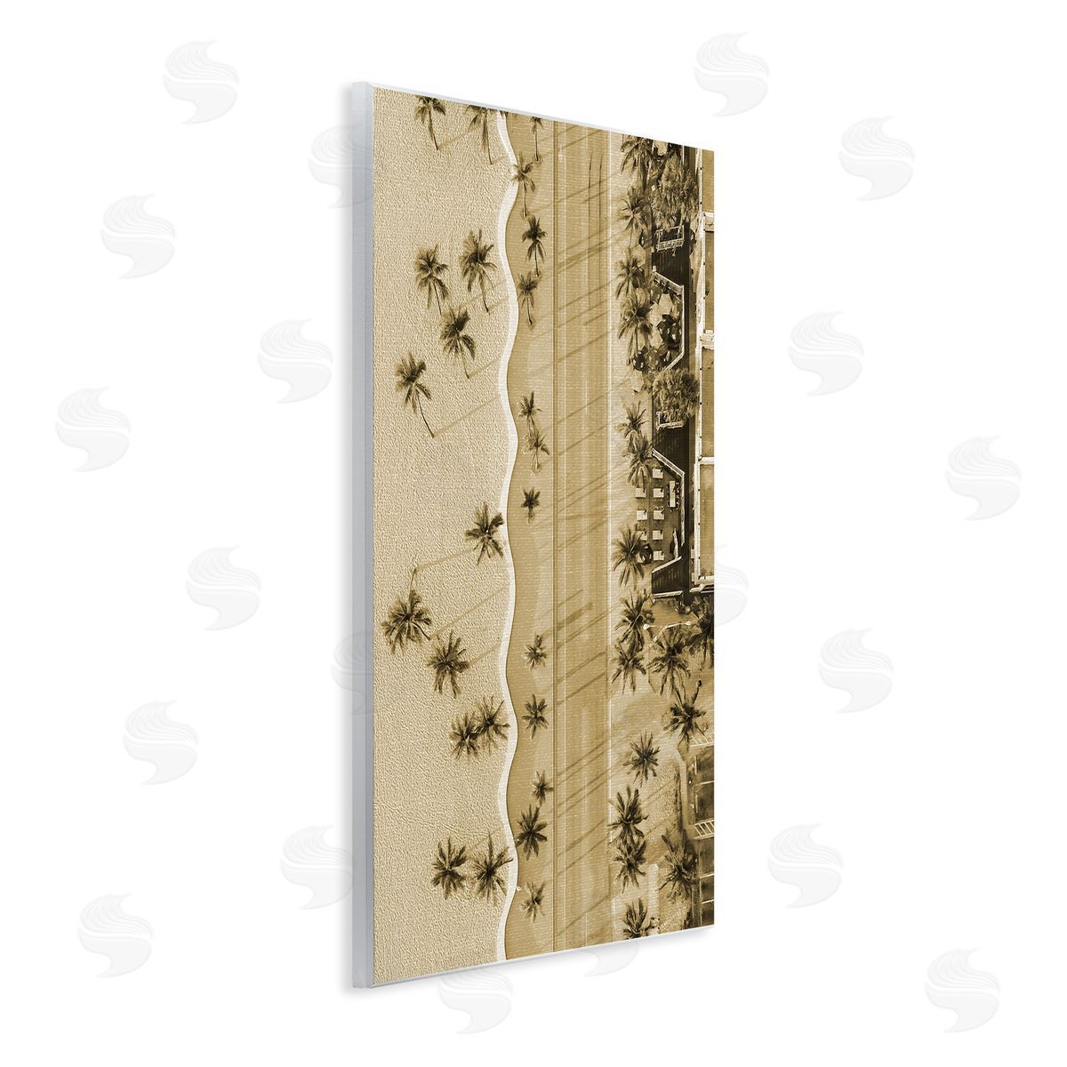 Stupell Studio Tropical Aerial View Wall Plaque Artside_