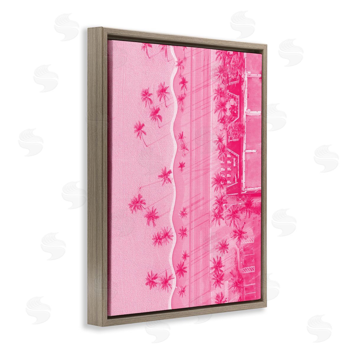 Stupell Studio | Pink Aerial Tropical Landscape