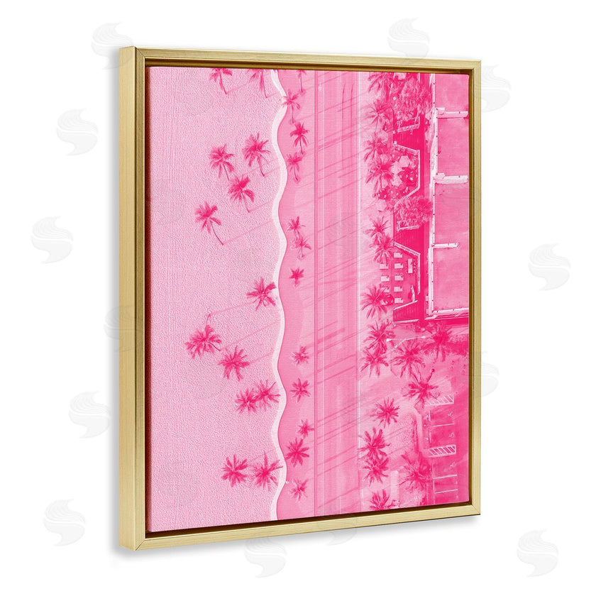 Stupell Studio | Pink Aerial Tropical Landscape