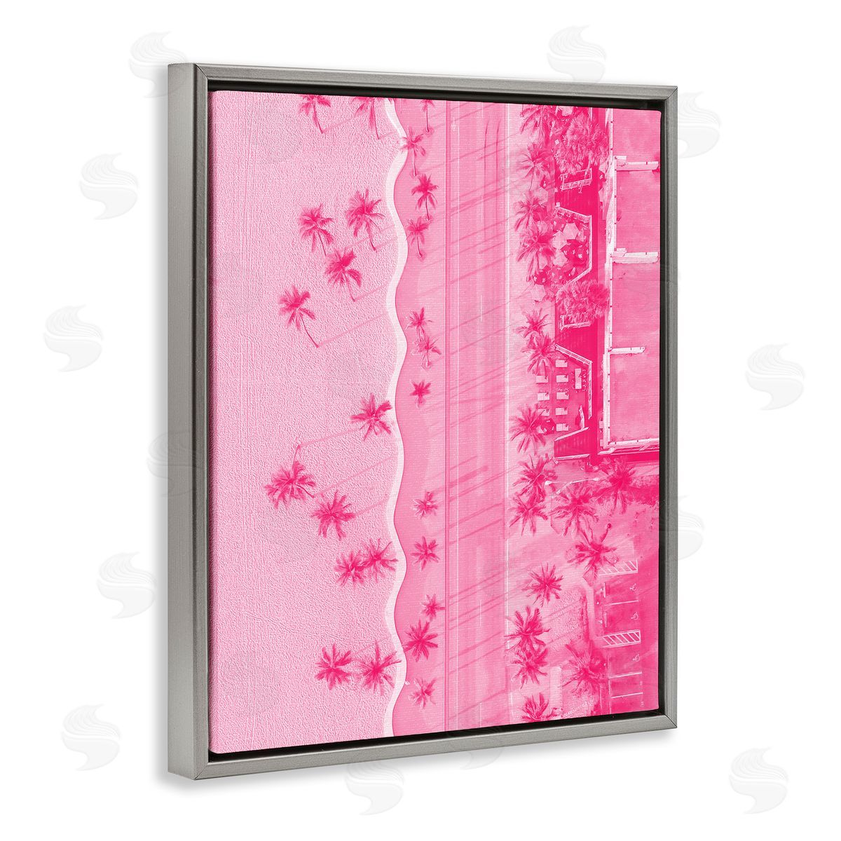 Stupell Studio | Pink Aerial Tropical Landscape