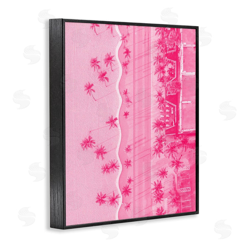 Stupell Studio | Pink Aerial Tropical Landscape