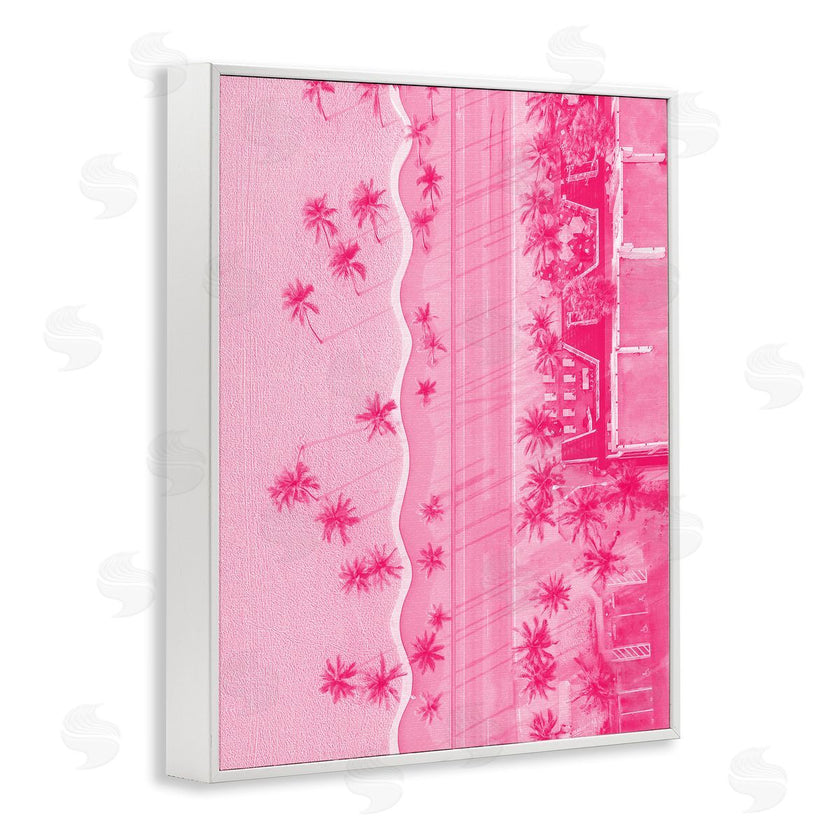 Stupell Studio | Pink Aerial Tropical Landscape