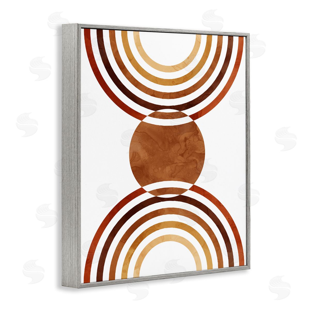 Boho Earthy Arches Grey Frame Print Wall Art, Home Decor by Stupell Studio