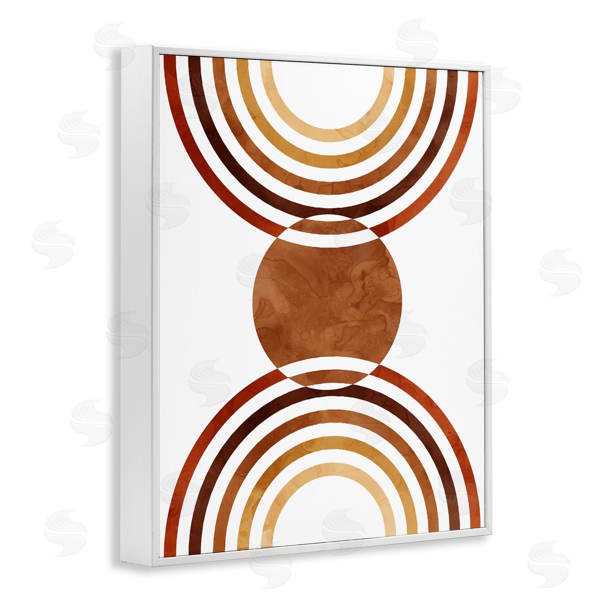 Boho Earthy Arches White Frame Print Wall Art, Home Decor by Stupell Studio