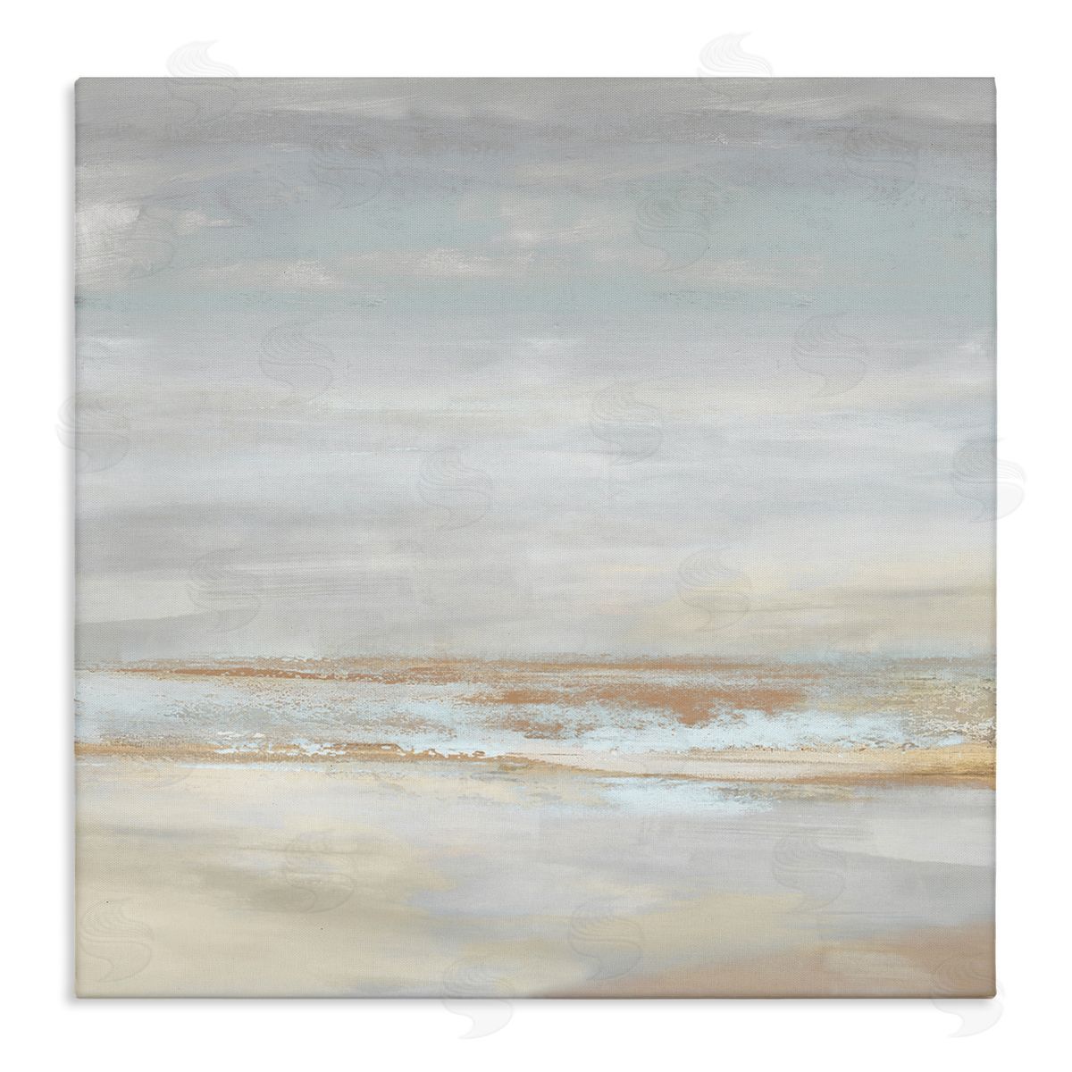 Rachel Springer Abstract Coastline Painting Canvas Wall Art