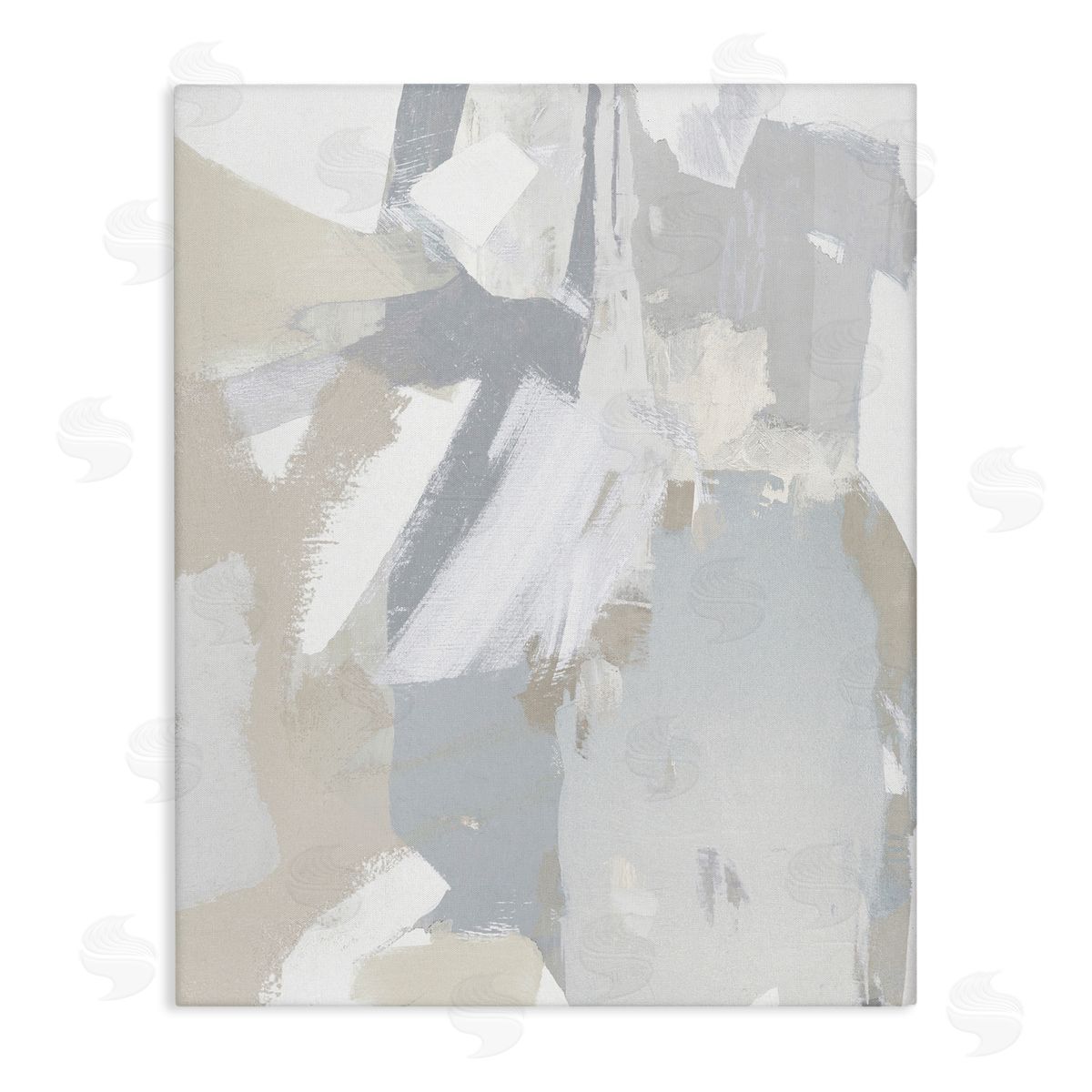 Rachel Springer Abstract Grey Collage Canvas Wall Art