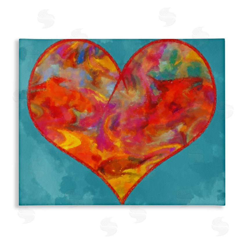 Daniel Sproul | Modern Heart on Blue
