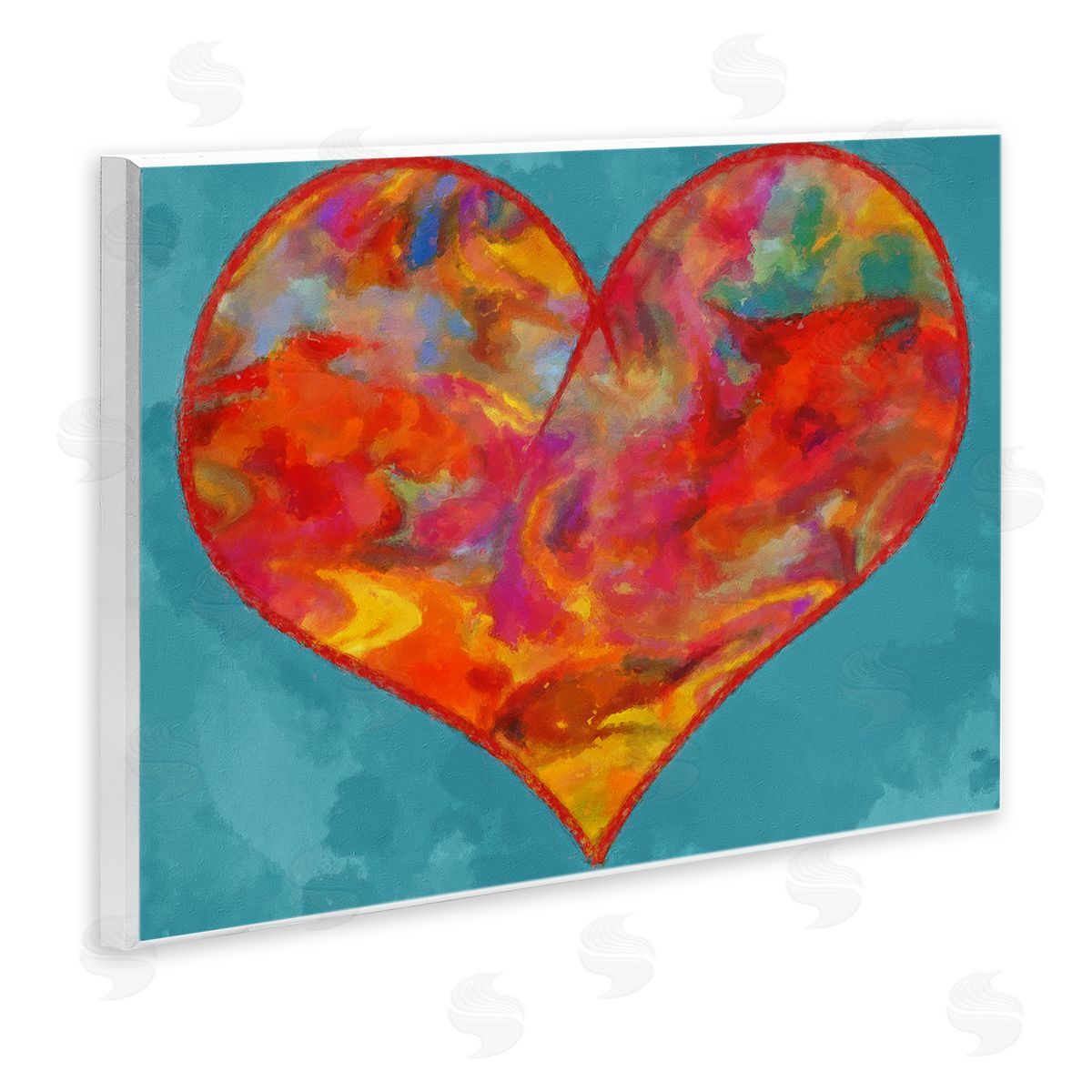 Daniel Sproul | Modern Heart on Blue