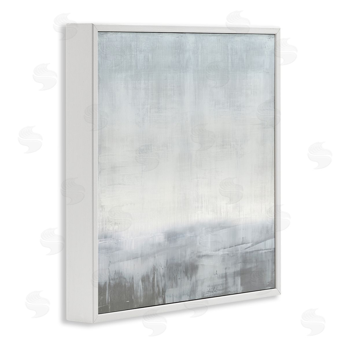 Taylor Hamilton Gray Contemporary Scenery White Framed Giclee Wall Artside_