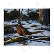 Karla Mann | Pheasant in Snowy Woods