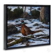 Karla Mann | Pheasant in Snowy Woods