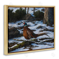 Karla Mann | Pheasant in Snowy Woods