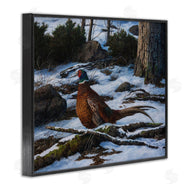 Karla Mann | Pheasant in Snowy Woods