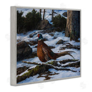 Karla Mann | Pheasant in Snowy Woods