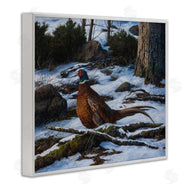 Karla Mann | Pheasant in Snowy Woods