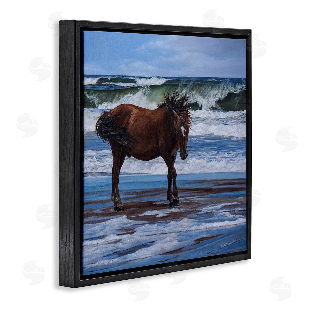 Karla Mann | Horse on Ocean Shore