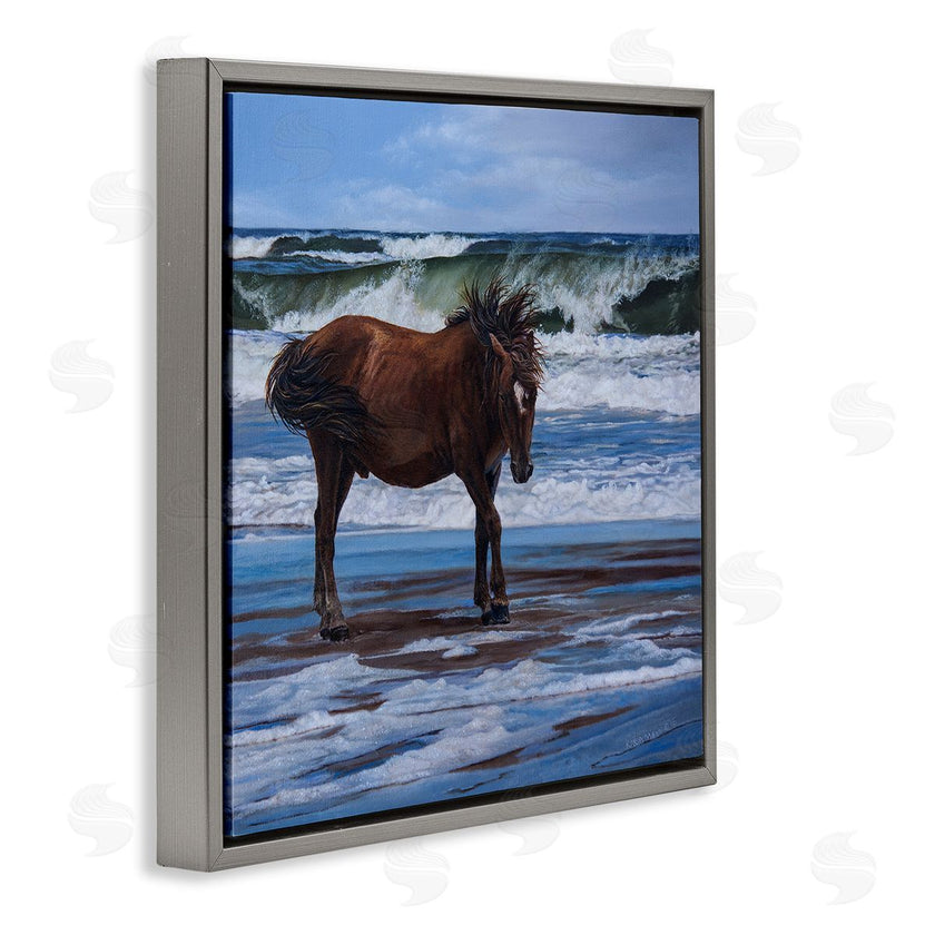 Karla Mann | Horse on Ocean Shore