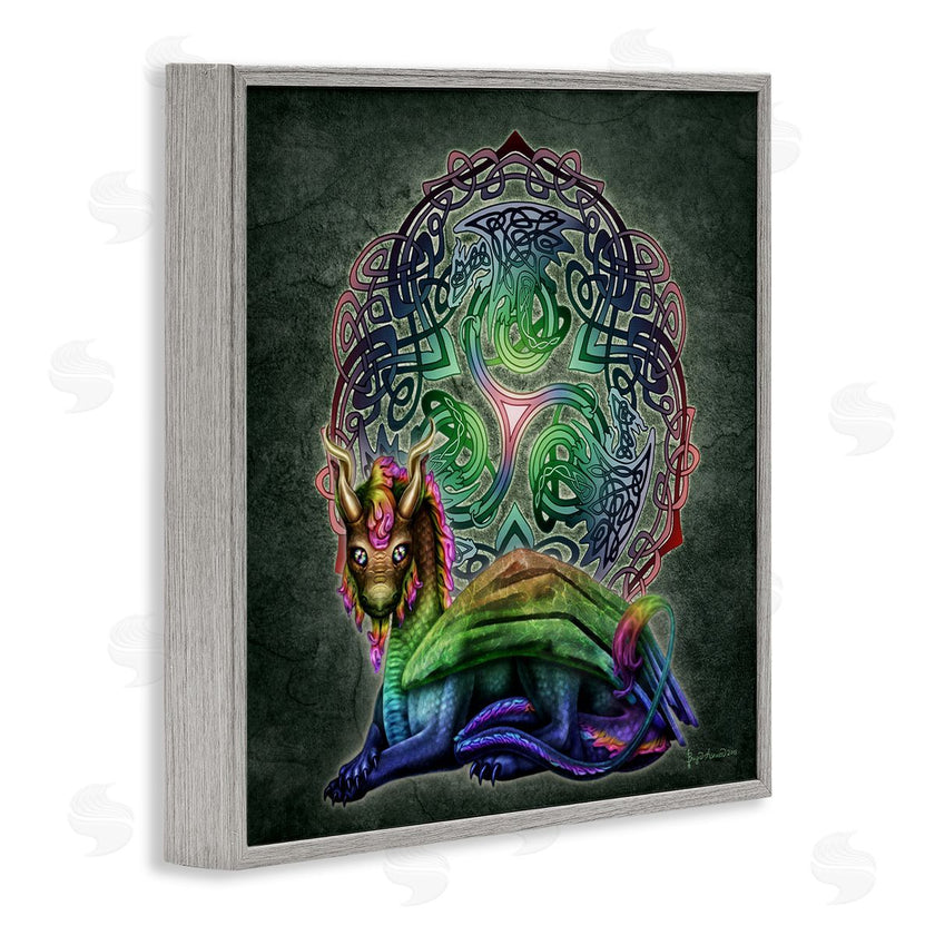 Brigid Ashwood | Dragon on Celtic Pattern
