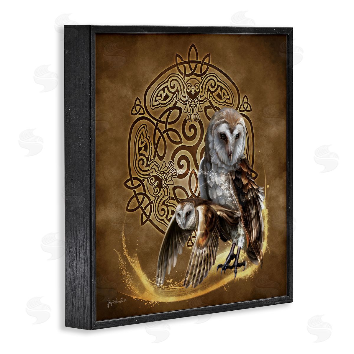 Brigid Ashwood | Abstract Fractal Owls